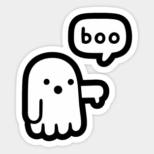 Ghost Boo Sticker